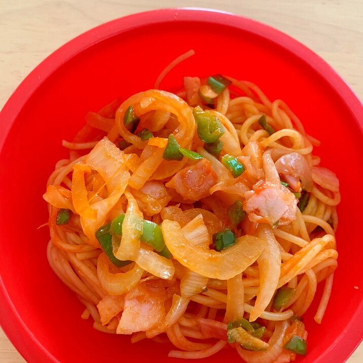 シンプル 子供用ナポリタン レシピ 作り方 By 食べ盛り3兄弟まま 楽天レシピ